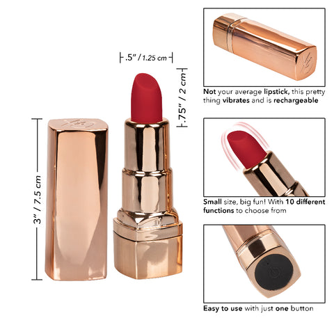 Hide and Play Rechargeable Lipstick Red Mini Massager BULLETS