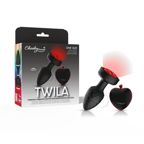 Cheeky Charms Twila – Light-Up Rotating Vibrating Anal Plug with Remote Default Title > Anal Range > Vibrating Butt Plugs