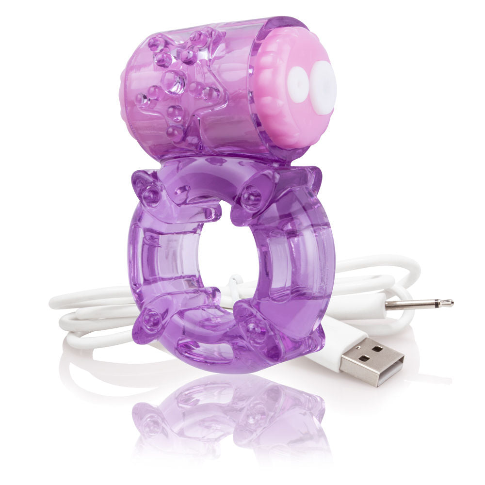 Charged Big O Blue Stretchy Cock Ring for Enhanced Pleasure Cock Rings Vibrating