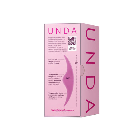 Unda Pink Panty Vibrator Slim Powerful Silicone Clitoral Toy Suction Stimulator