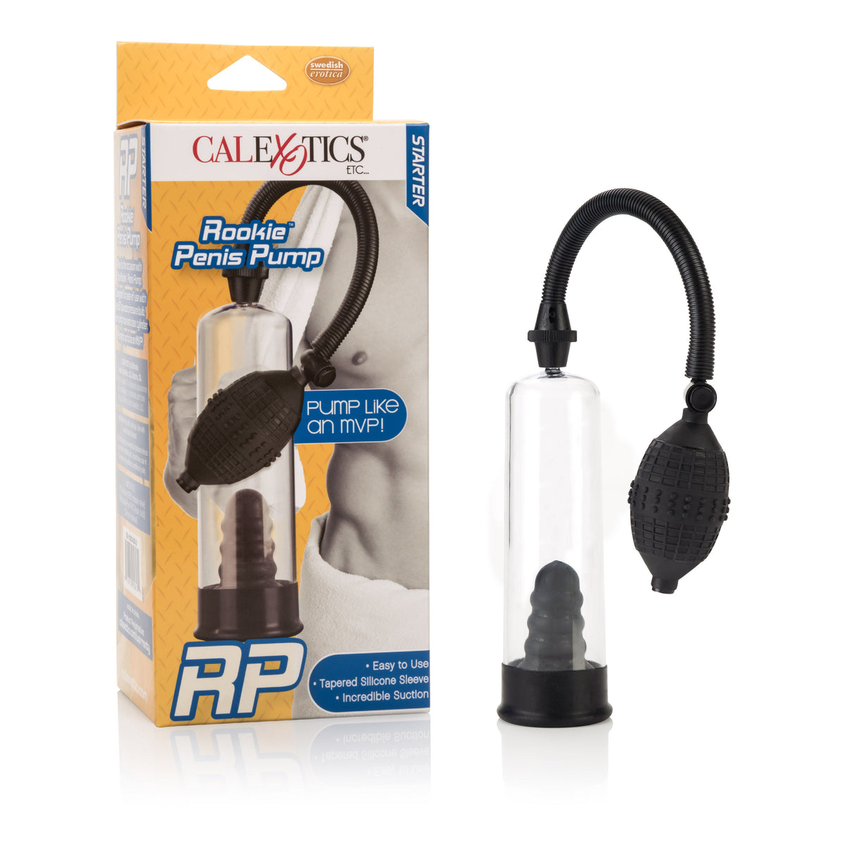 Rookie Penis Pump with EZ Squeeze Bulb for Fast Enhancement Black PUMPS
