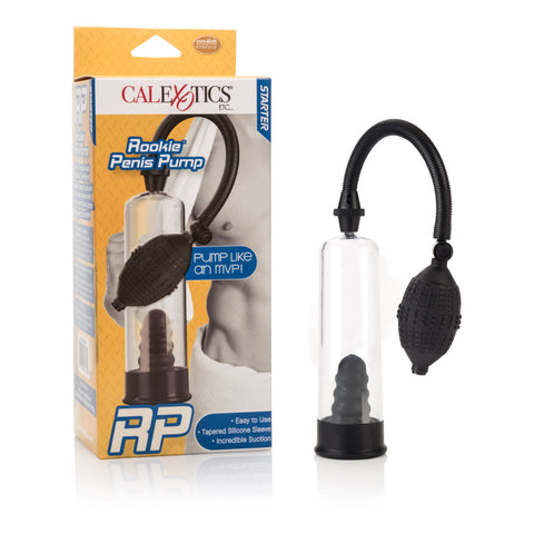 Rookie Penis Pump with EZ Squeeze Bulb for Fast Enhancement Black PUMPS