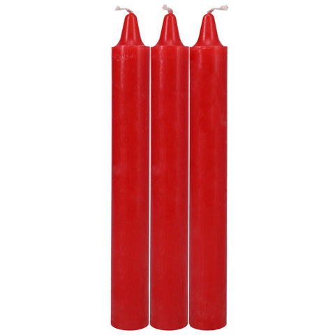 Japanese Drip Candles Red 3 Pack for Sensation Play Drip Candles