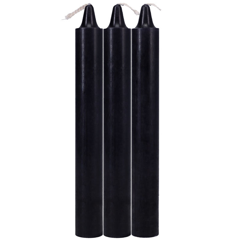 Japanese Drip Candles Black 3 Pack for Sensation Play Drip Candles