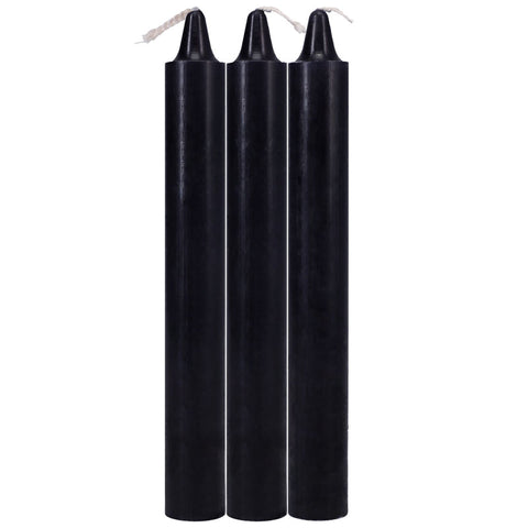 Japanese Drip Candles Black 3 Pack for Sensation Play Drip Candles