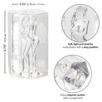 Girls Girls Girls Crystal Clear Soft Stretchy Masturbator With Suction Seal > Sex Toys For Men > Masturbators > Manual