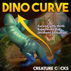 Jurassic Cock Dinosaur Silicone Dildo (Green) – 5 Inch Insertable Thick Curved Dildo > Dildos > Fantasy