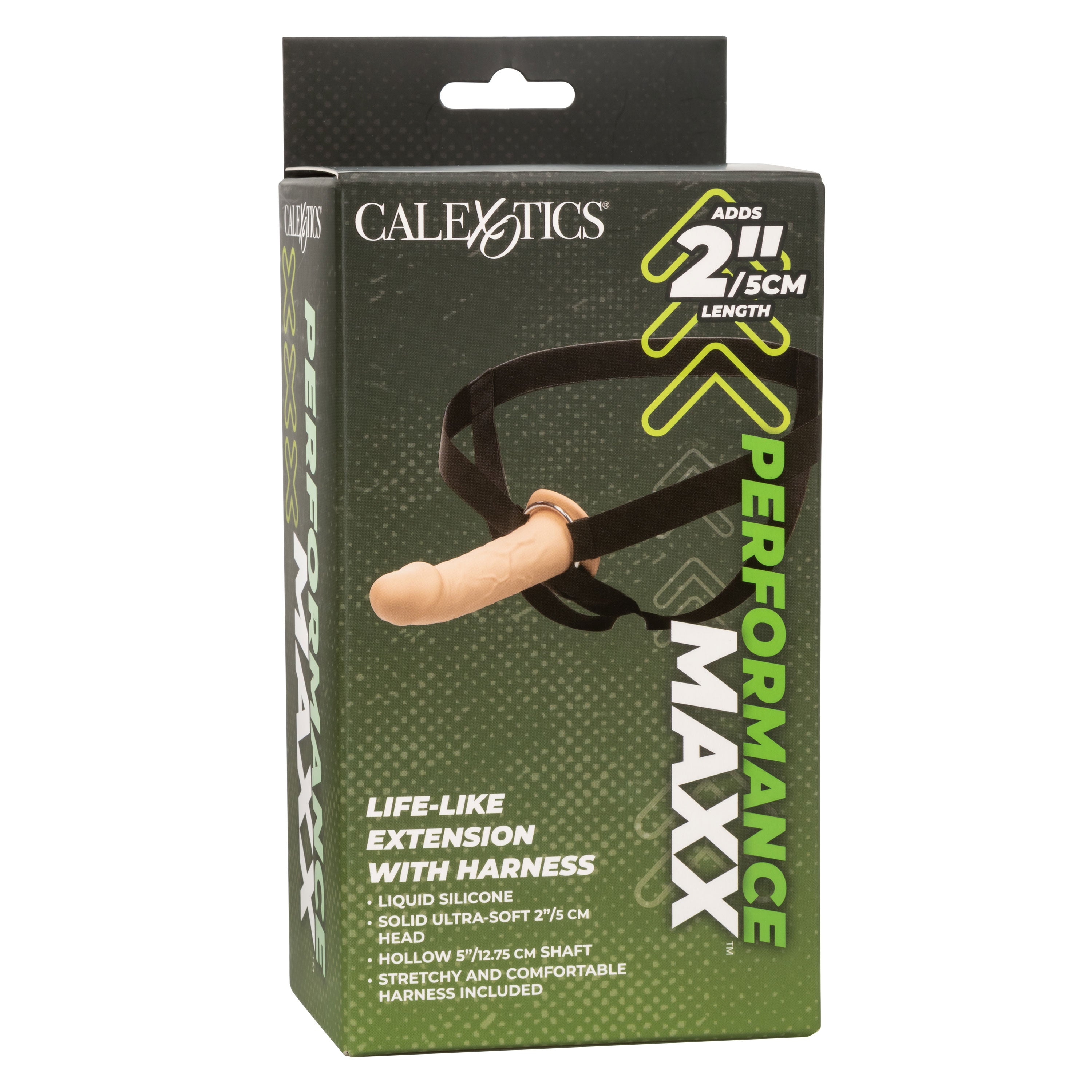 Performance Maxx Life-Like Extension with Harness Ivory 2 Inch Length STRAP-ONS