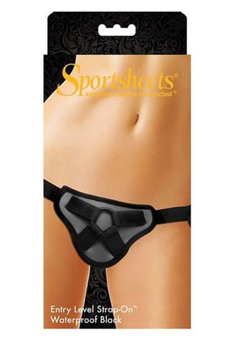 Entry Level Waterproof Strap-On Harness for Beginners Black Black Harnesses & Strap-Ons