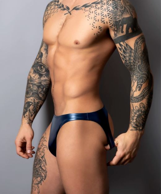 Liquid Onyx 2.0 Moonsh – Men's Wet Look Thong Underwear Secondary image