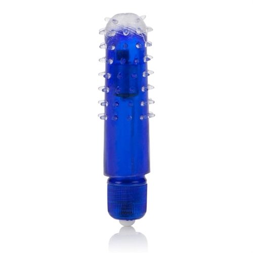 Waterproof Travel Blaster Massager with Removable Sleeve Blue Blue STIMULATORS