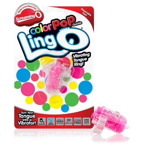 ColorPoP Quickie Ling O Tongue Vibrator – Wireless Disposable Vibrator > Sex Toys > Couples Toys