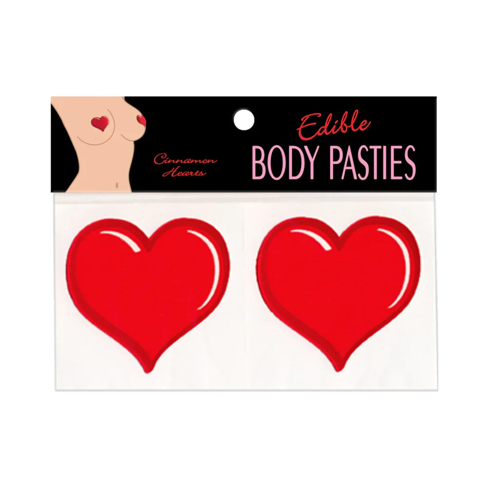 Edible Cinnamon Heart Pasties Romantic Erotic Body Candy > Clothes > Pasties
