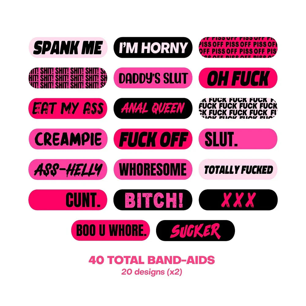 Naughty Naughty XXX Ouchie Stix – 40-Pack Bandages > Novelties > Gag Gifts