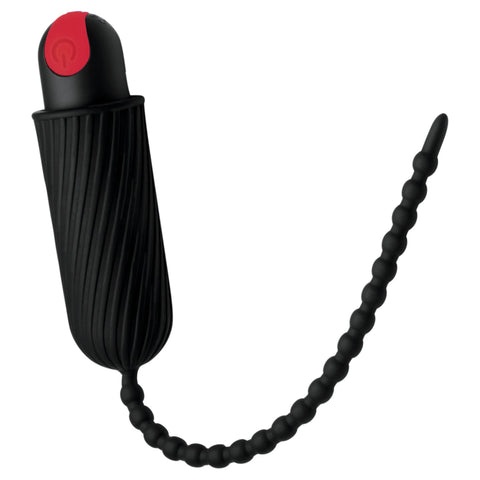 28x Dark Chain (Black) – Rechargeable Remote Silicone Sound Sounding Rods