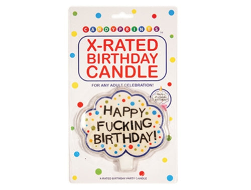 X-Rated Adult Birthday Candle - Happy Fucking Birthday Default Title > Candles > Novelty