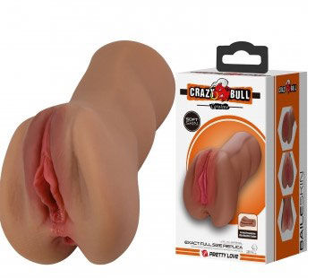 Caroline Realistic Vagina Masturbator (Brown) – Realistic Masturbator Brown > Sex Toys For Men > Masturbators > Manual