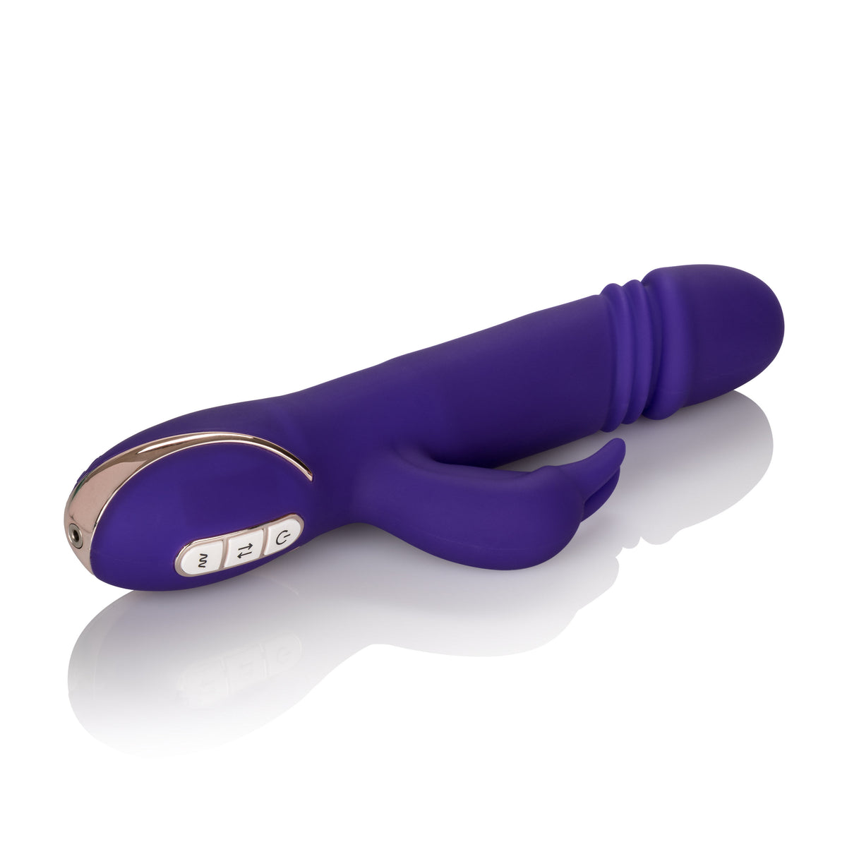 Premium Jack Rabbit Silicone 22.75cm Thrusting Rabbit Vibrator Rechargeable > Vibrators > Ladies > Rabbit Multi