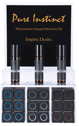 Pure Instinct Pheromone Infused Perfume Oil Display – Acrylic Cube Default Title Bath & Body