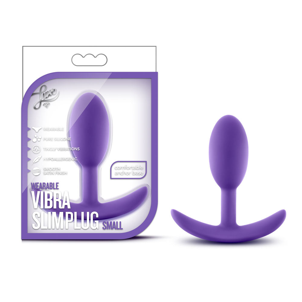 Luxe Wearable Vibra Slim Plug Small – Wearable Anal Plug > Anal Range > Butt Plugs