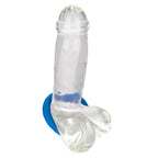 Link Up Ultra-Soft Max Neon Blue Silicone Enhancer Ring > Cock Ring > Single