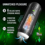 M for Men Master Blaster Automatic Male Masturbator Black 1500 1 > Sex Toys For Men > Masturbators > Vibrating