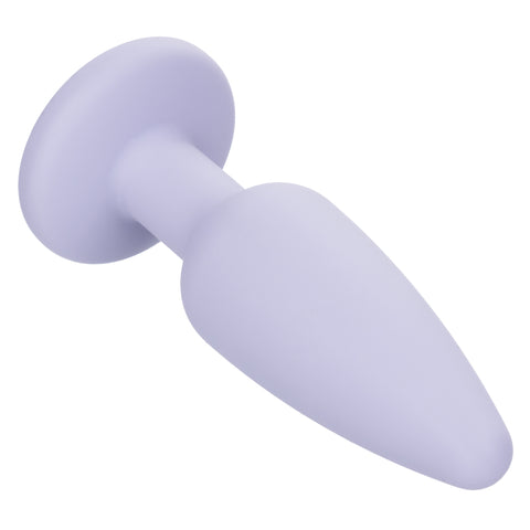 First Time Crystal Booty Kit Purple 3 Graduated Silicone Anal Plugs with Crystal Base