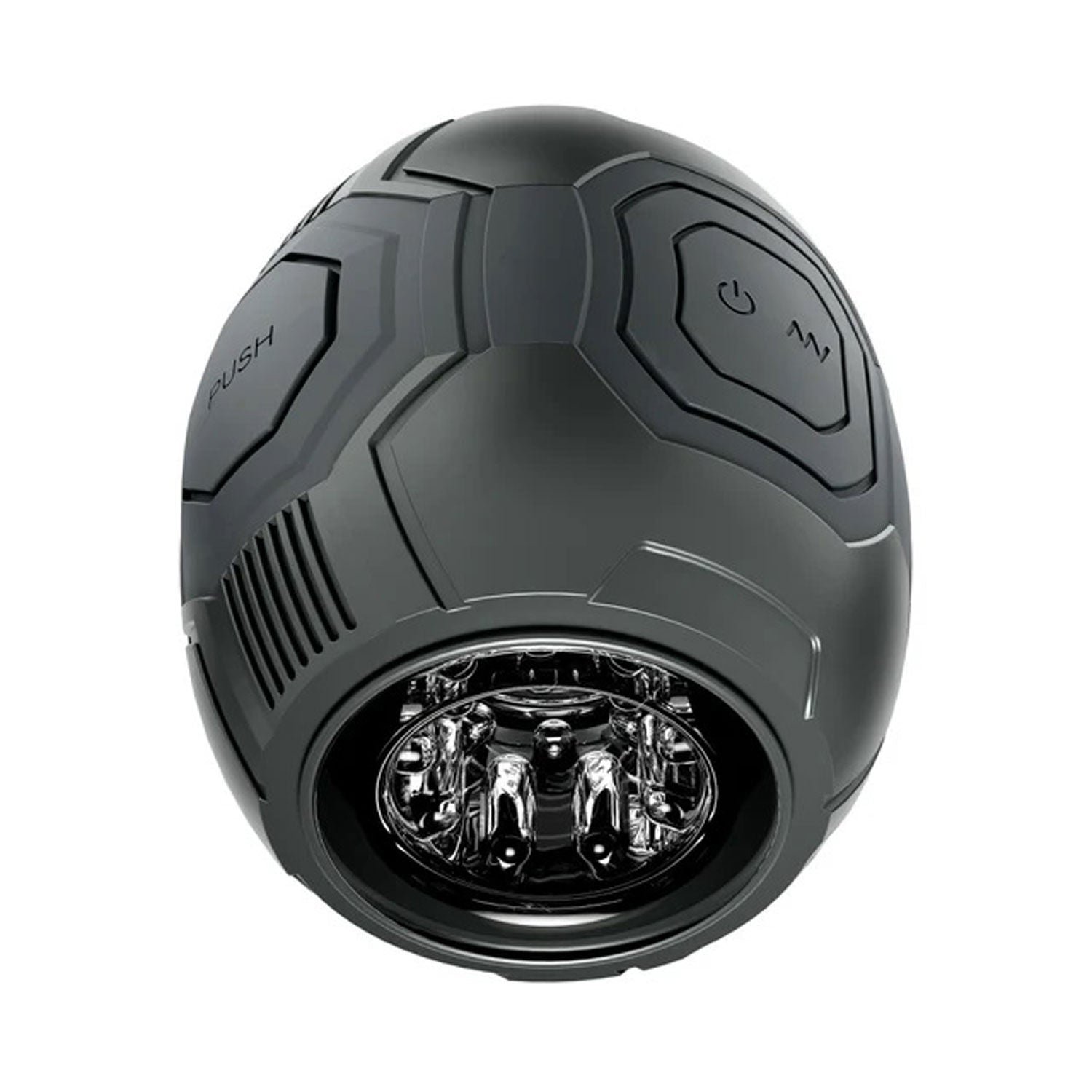 M for Men Dome X Vibrating Male Masturbator with 10 Modes Black Strokers - Auto
