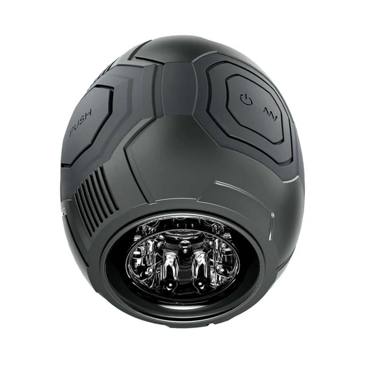 M for Men Dome X Vibrating Male Masturbator with 10 Modes Black Strokers - Auto