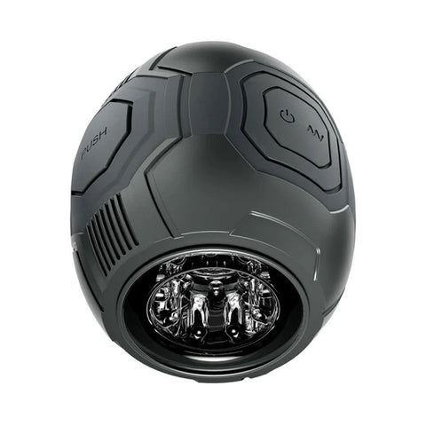 M for Men Dome X Vibrating Male Masturbator with 10 Modes Black Strokers - Auto