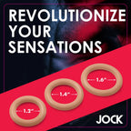 Jock Silicone Cock Ring Set Medium 3 Sizes > Cock Ring > Sets