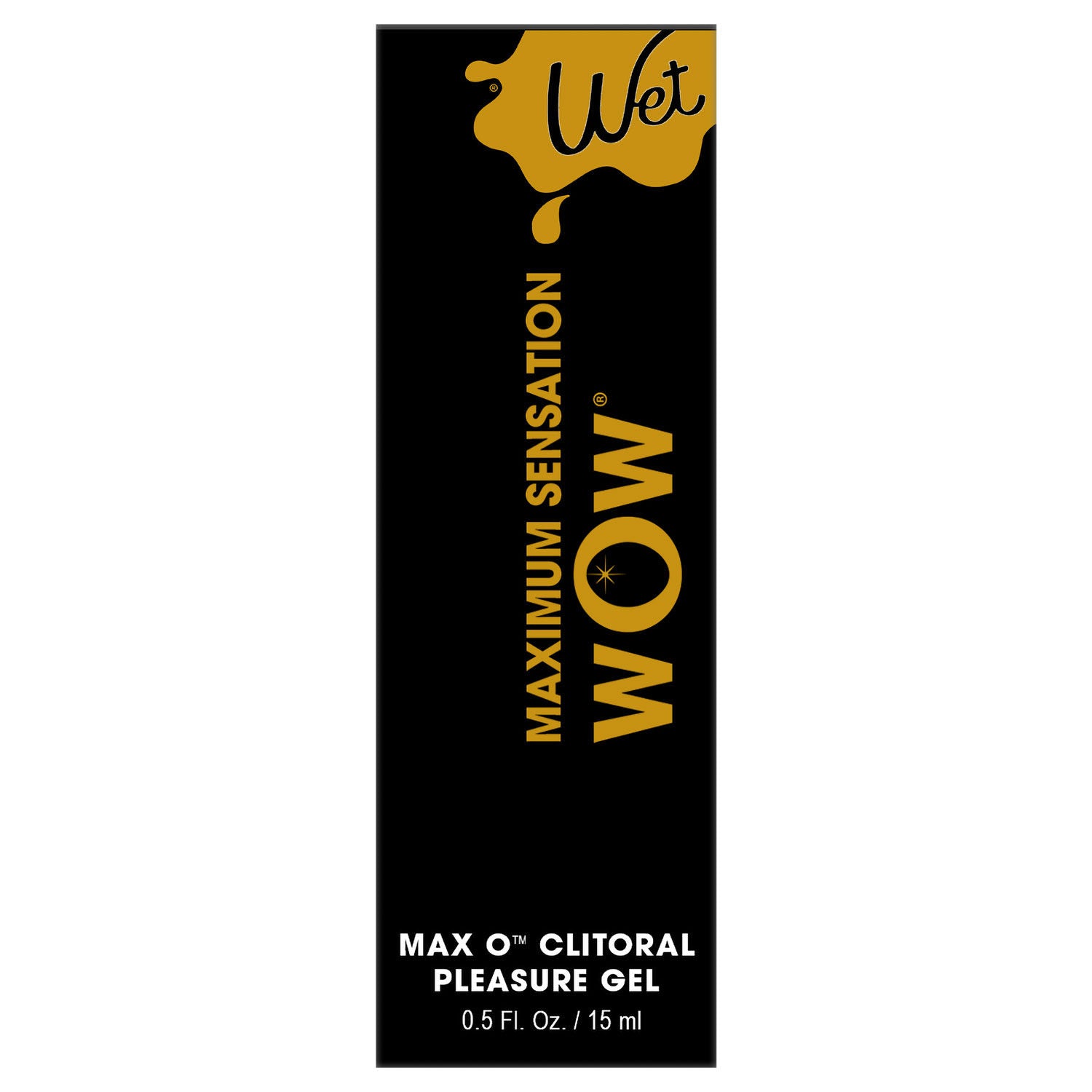Wet Maximum Sensation Clitoral Arousal Gel 0.5 Fl Oz Tube Enhancers Female