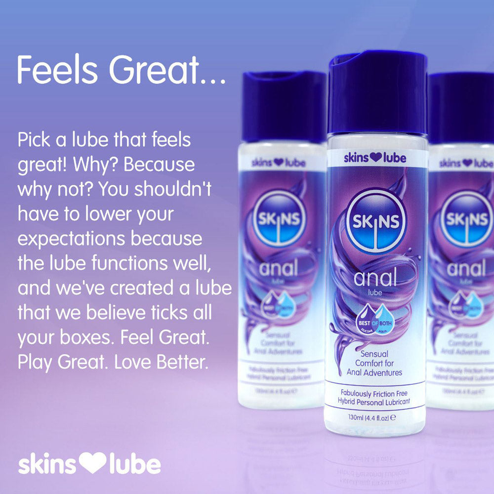 Skins Anal Hybrid Silicone and Water-Based Lubricant 130ml – Hybrid Formula Lubricant > Lube > Anal