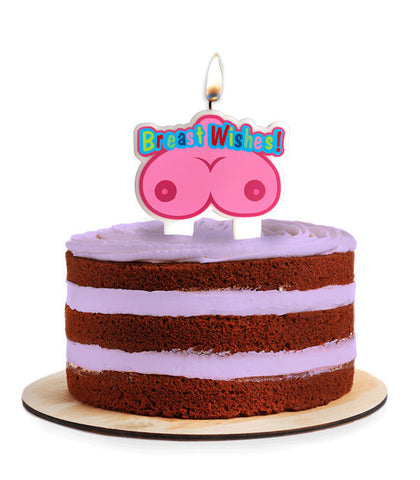 Breast Wishes Boobie Party Candle for Adult Celebration Events Novelty Candles