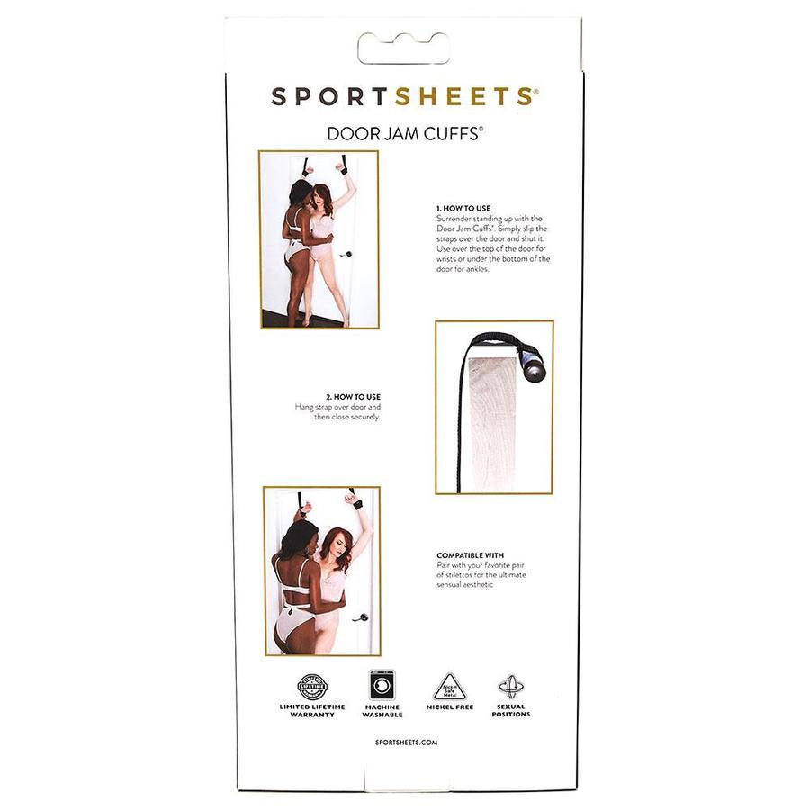 SportSheets Door Jam Cuffs – Easy Setup Adjustable Door Restraint Cuffs > Sex Toys > Sex Positioners