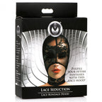 Lace Seduction Black Lace Bondage Hood Erotic Adult Clothing > Bondage Gear > Bondage Hoods