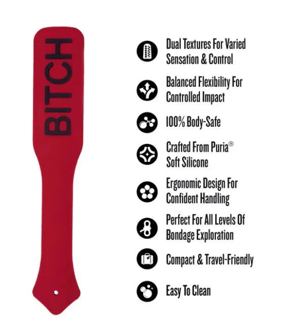 Temptasia Ardor – Body-Safe Silicone Impact Paddle > Bondage Gear > Paddles