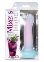 Mixers Blueberry Crush (Pink Lavender Blue) – 8 Inch Silicone Dildo Multi > Dildos > Neutral Dildos