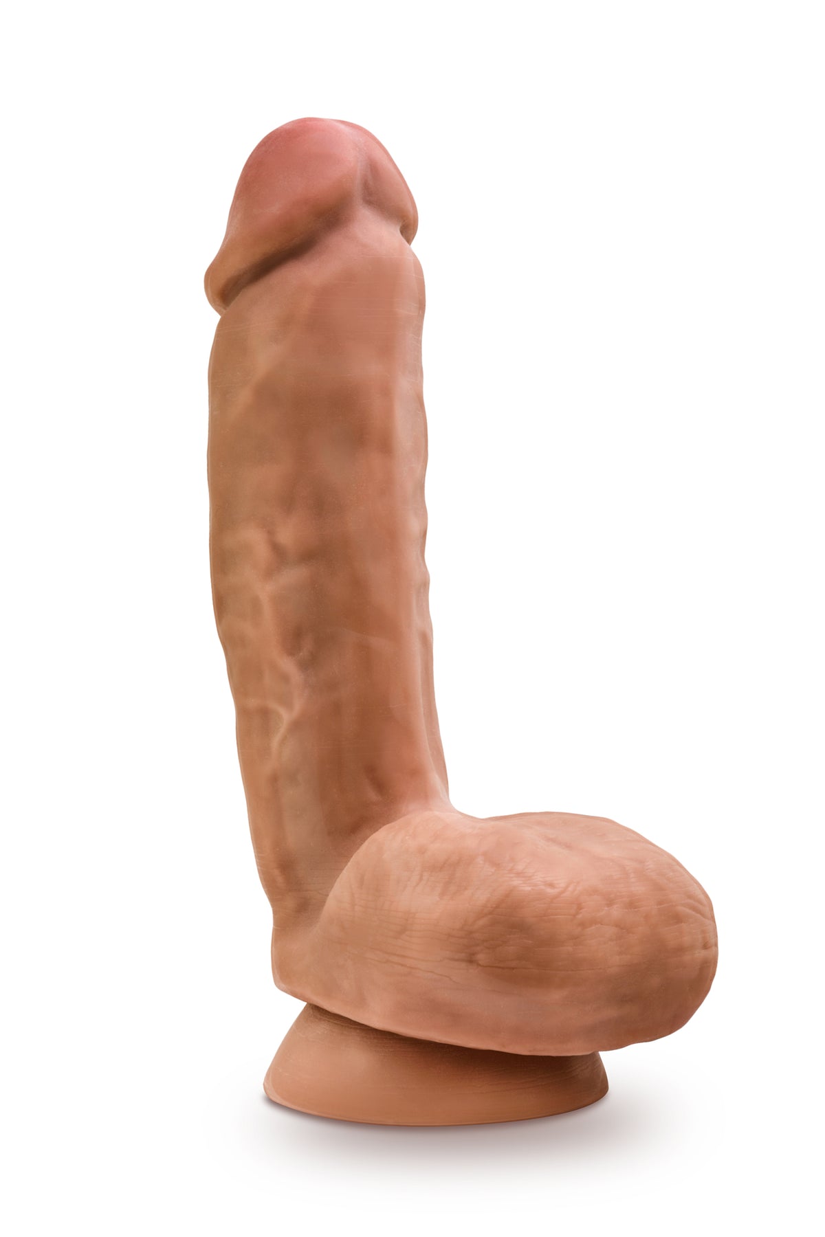Dr. Skin Glide (Mocha) – 8.5 Inch Self-Lubricating Dildo With Balls > Dildos > Realistic Dildos