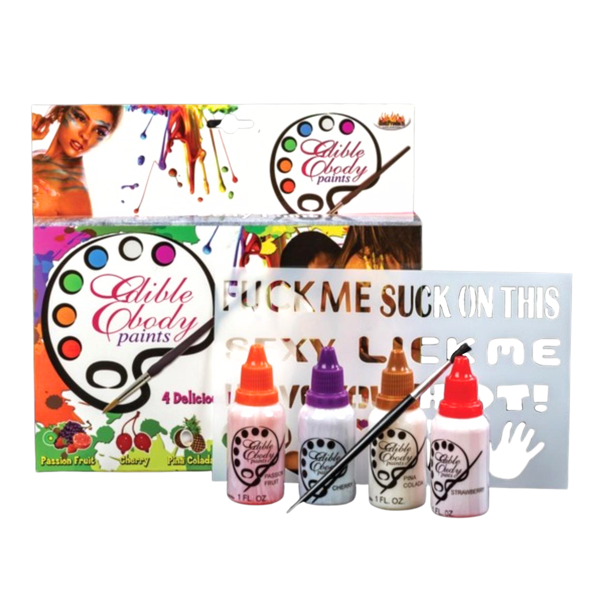 Edible Body Paint Kit with Four Flavors > Novelties > Candy & Edible Items