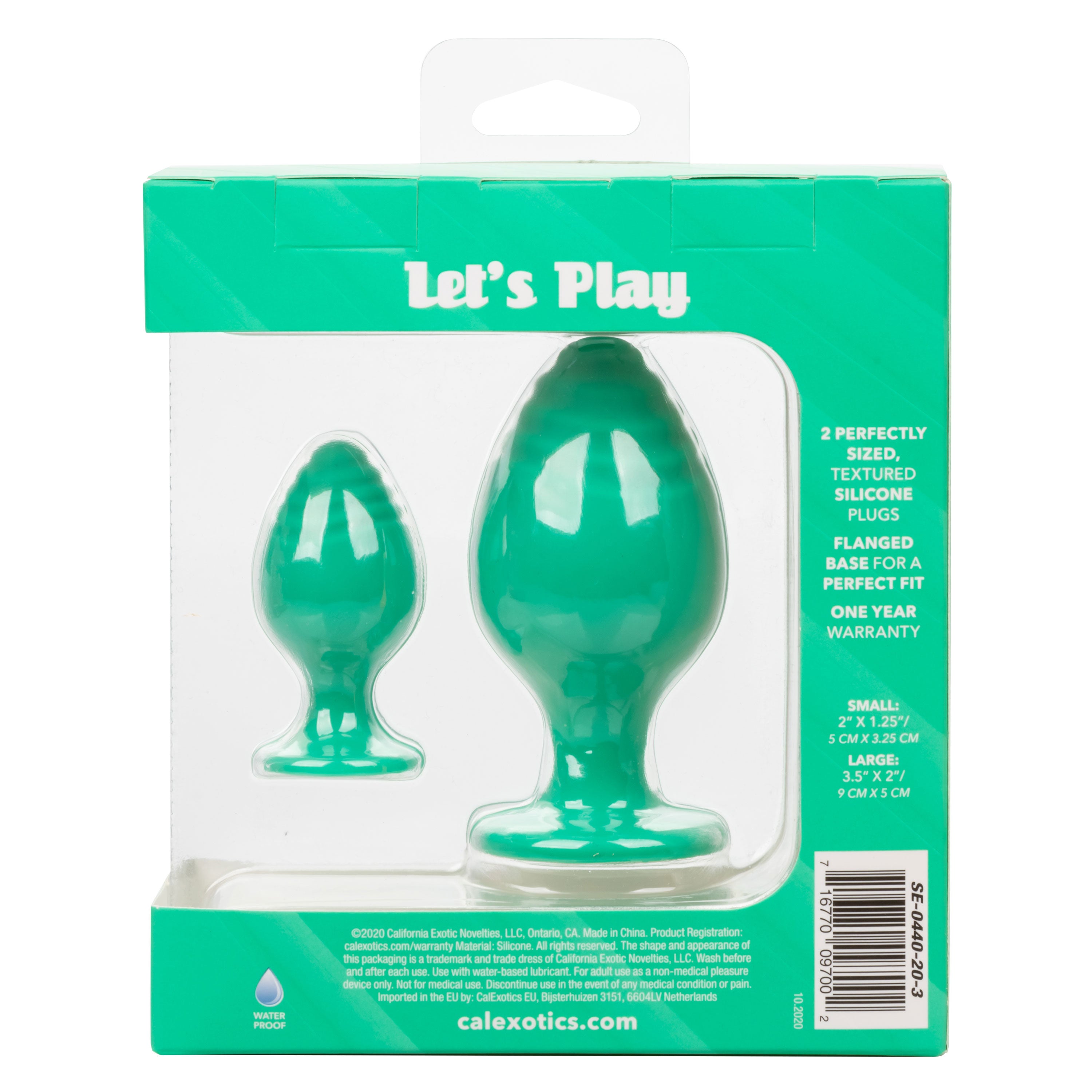 Cheeky Butt Plug Duo Green > Anal Range > Butt Plug Kits