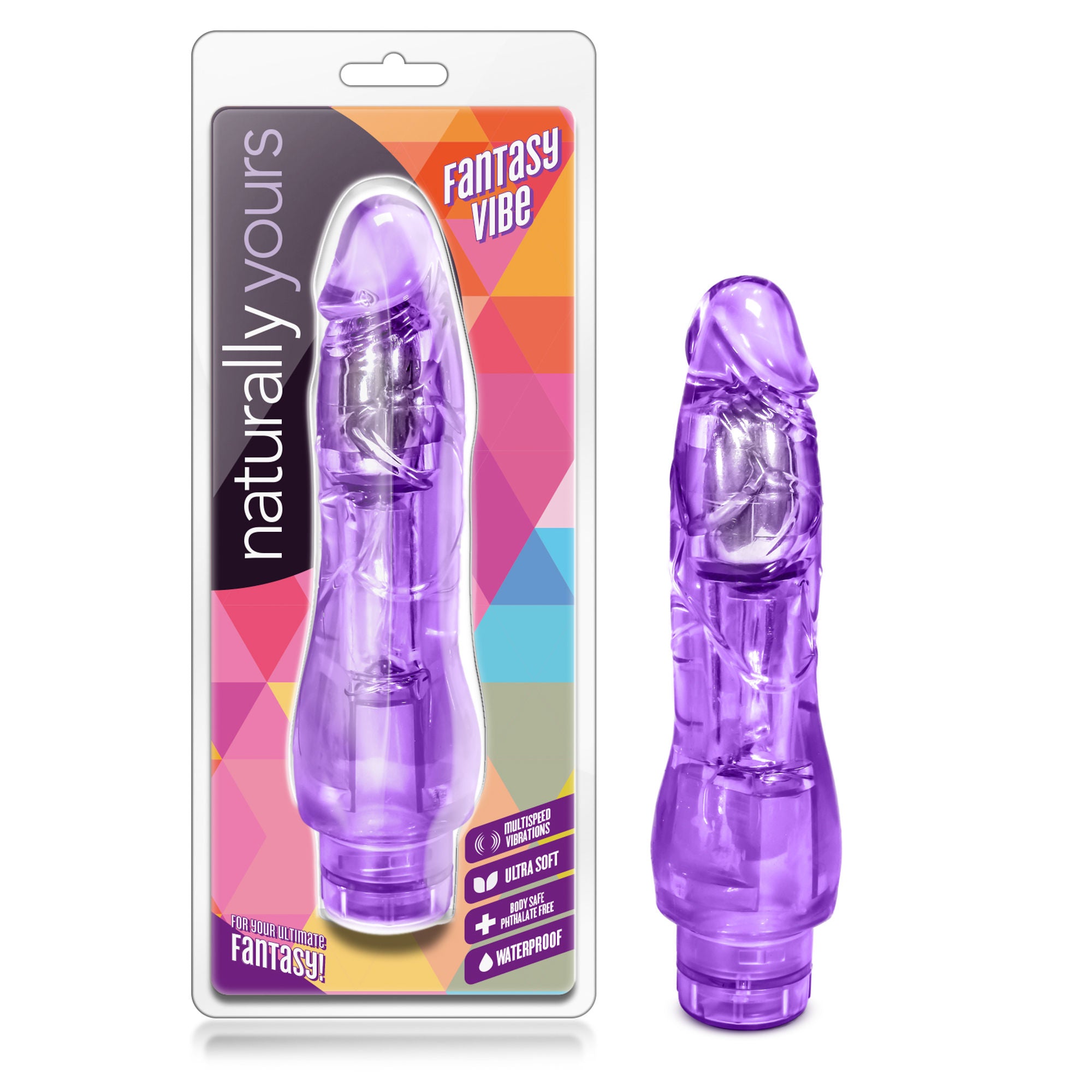 Fantasy Vibe Blue Bendable Vibrator for Intense Pleasure Purple BULLETS