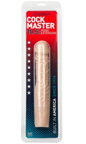Doc Johnson Penis Extension with Solid Rubber Tip Enhancer Beige SLEEVES