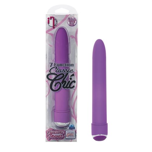 Classic Chic 7-Function 6 Inch Black Vibrator for Adults BULLETS