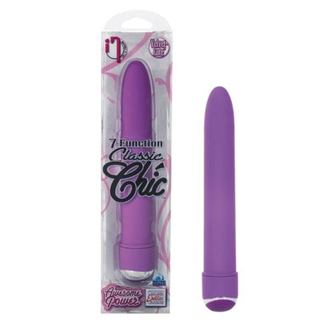 Classic Chic 7-Function 6 Inch Black Vibrator for Adults BULLETS