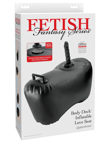 Fetish Fantasy Series Body Dock (Black) – Inflatable Love Seat Default Title Sex Positioners