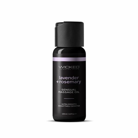 Wicked Sensual Massage Oil 120 ml - Lavender and Rosemary Scented Default Title Massage Oil