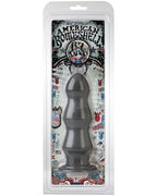 B-7 Tango 7 Inch Anal Dildo (Gun Metal) – Triple Ripple Design Anal Dildo Black > Anal Range > Oversized Anal Toys