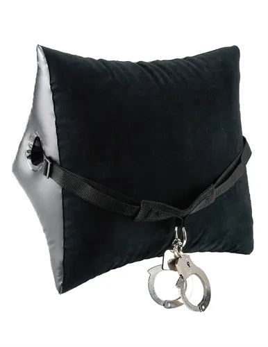 Fetish Fantasy Series Deluxe Position Master – Inflatable Position Pillow with Cuffs Black > Sex Toys > Sex Positioners