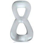 Boomerang Double-Ring Cockring & Nut-Tugger Clear Steam > Cock Ring > Single